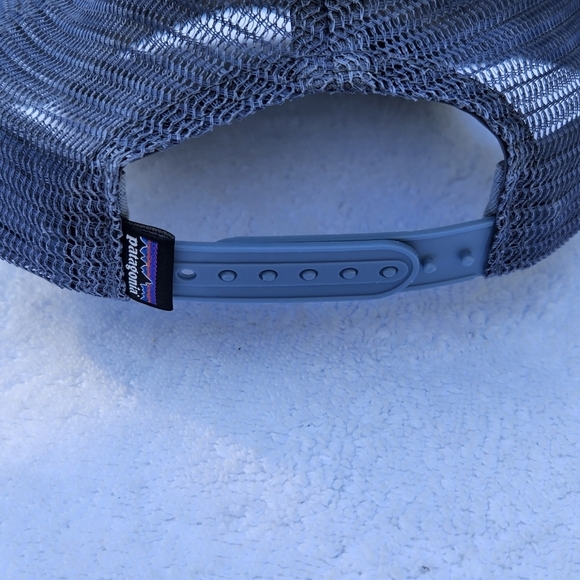 Set Of Two Patagonia Snap Back Trucker Hat Cap Blue Mountains Outdoors - Picture 6 of 8